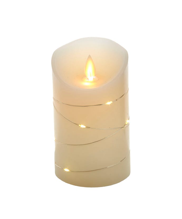 Flicker White Candle 5"