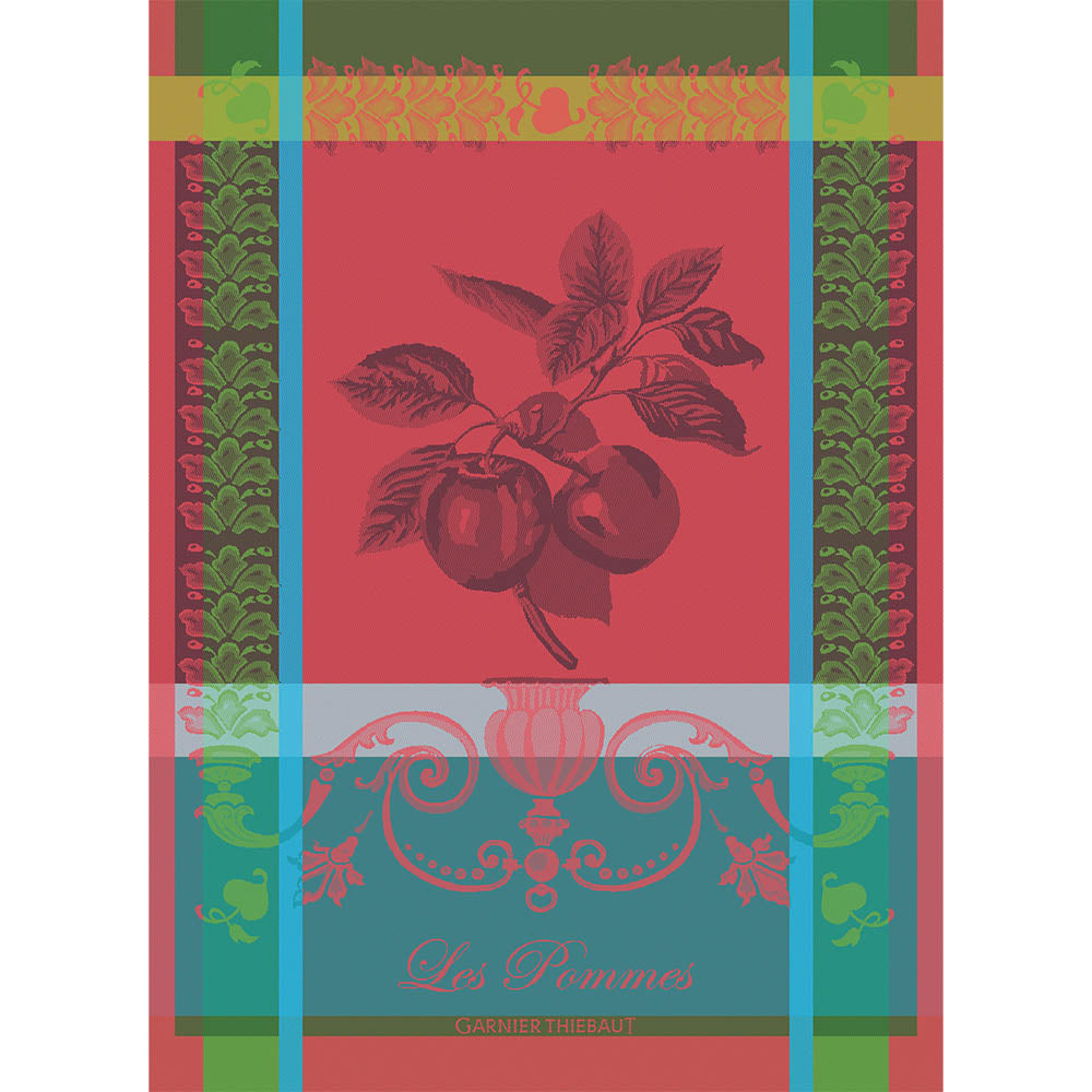 Les Pommes Rouge Kitchen Towel