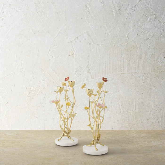 Wildflowers Candleholder Pair