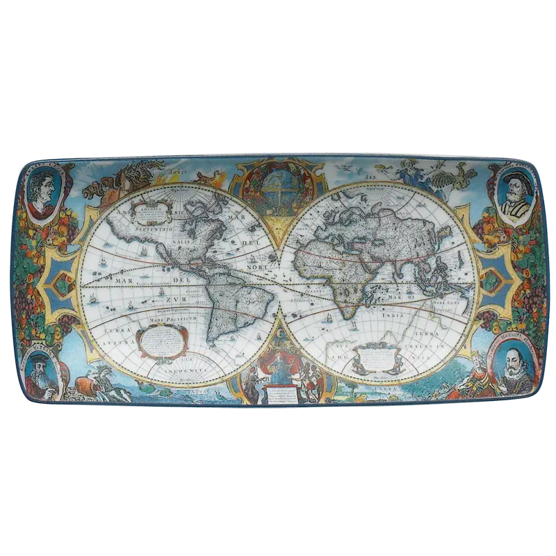 World Map Hondius Tray