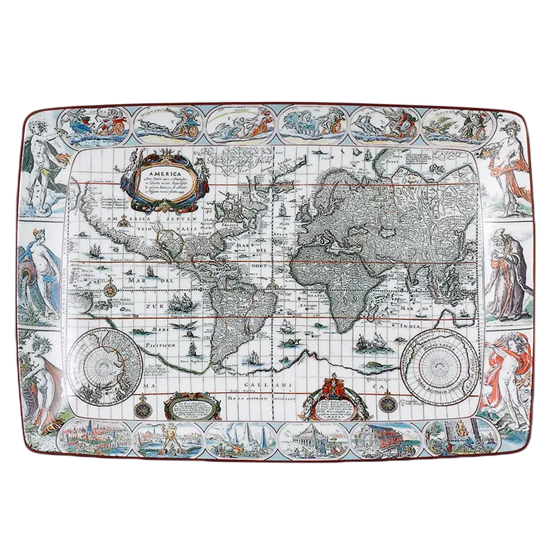 Blaeu Mercator Map Tray