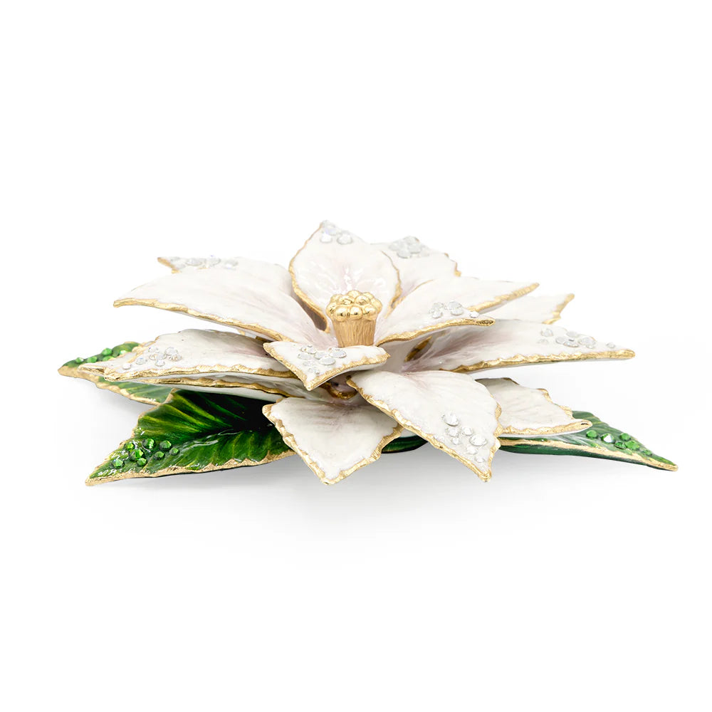 White Poinsettia Objet