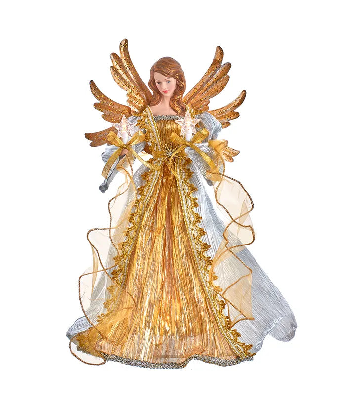 Silver and Gold Ombré Angel Treetop