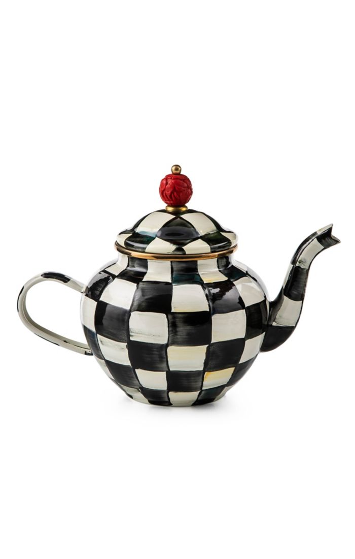 Courtly Check Teapot 4 cup Enamel