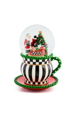 Check It Out Teacup Snow Globe