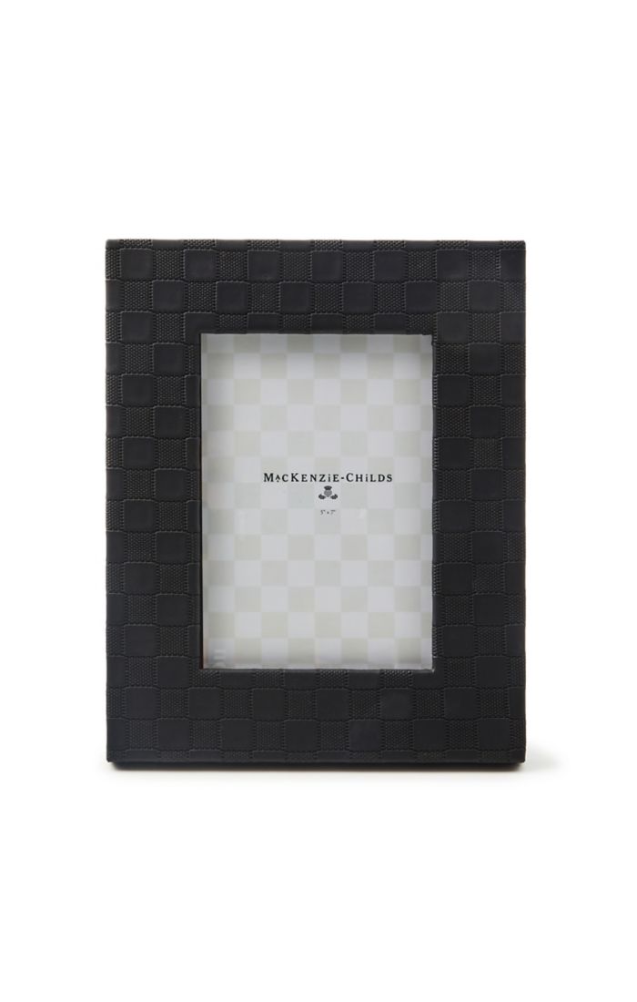Black Faux Leather 5x7 Frame