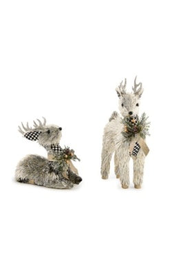 Courtly Noel Metallic Deer Set of 2