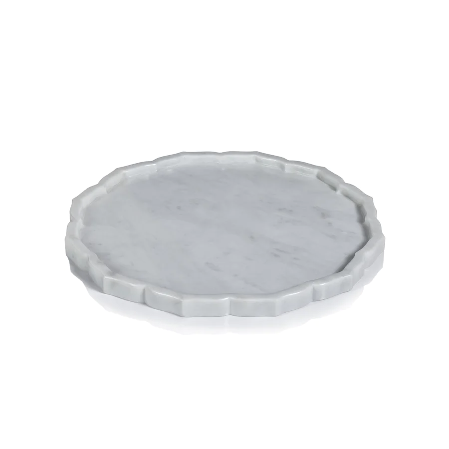 Arabesque Serving Tray - White