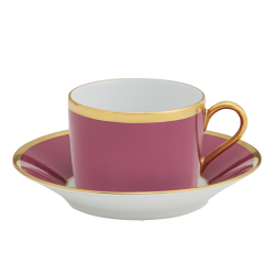 Arc en Ciel Fushia Tea Cup & Saucer