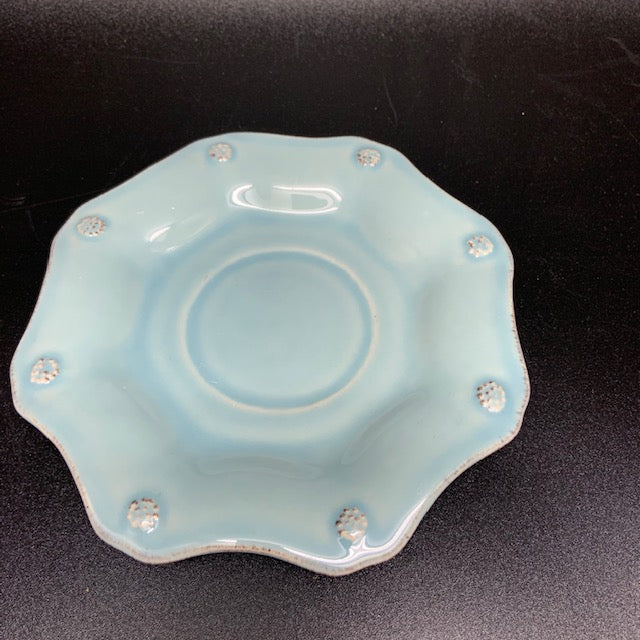 Berry & Thread Ice Blue Scallop Tea Saucer