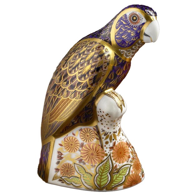 Bronze Winged Parrot Paperweight