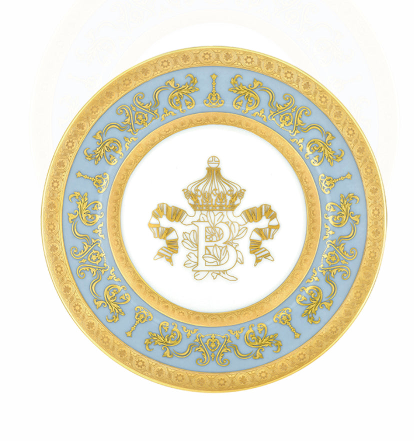Couronne Imperiale Gold/Blue Bread Plate