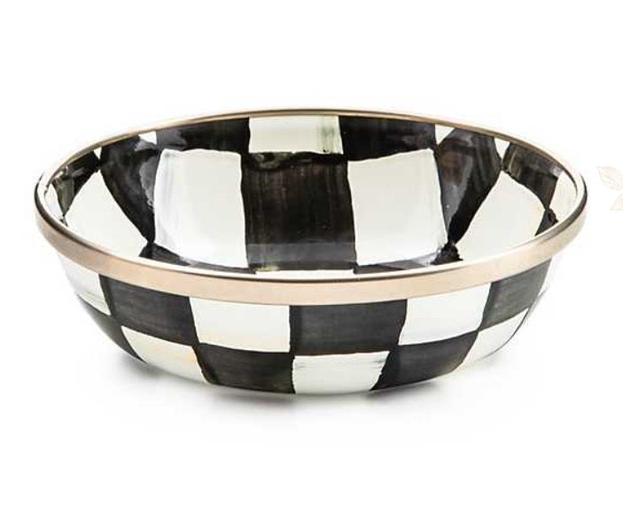 Courtly Check Enamel Relish Dish