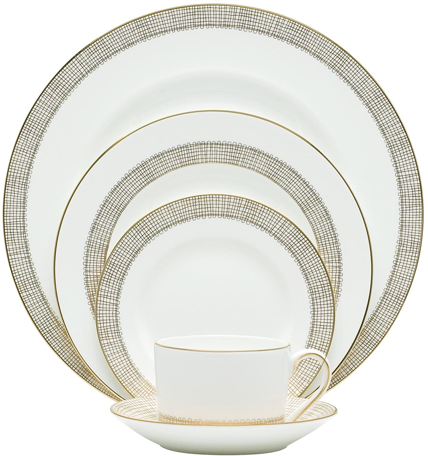 Gilded Weave Tea Saucer Low Imperial