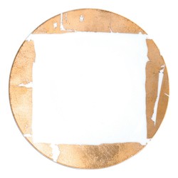 Gold Leaf Coupe Salad Plate