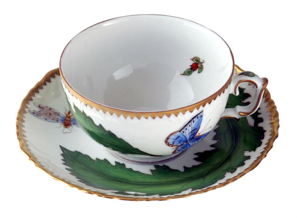 Green Leaf Cup & Saucer