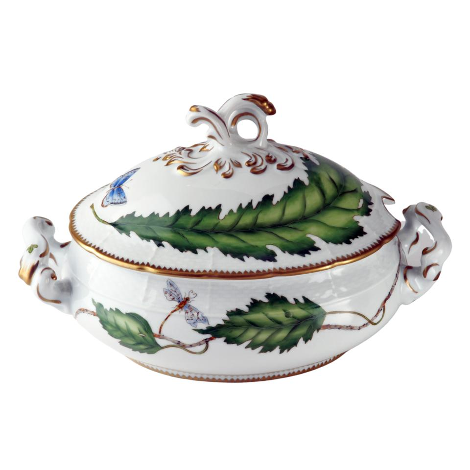 Green Leaf Oval Tureen