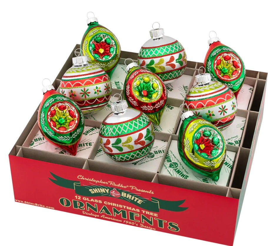 Holiday Splendor 9 Count 2.5" Decorated Rounds & Reflector Tulips