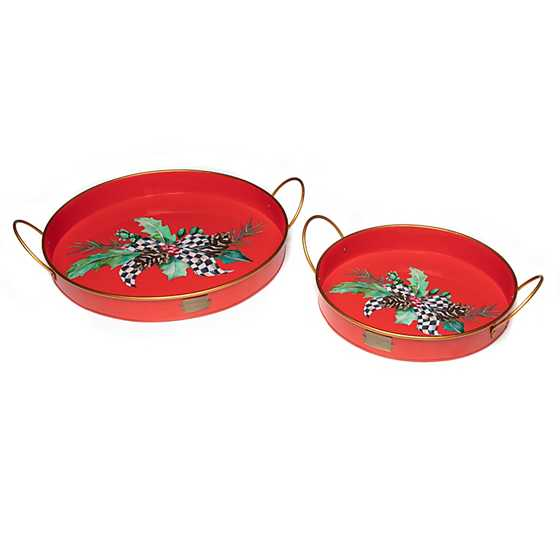 Holly Holiday Tray Small