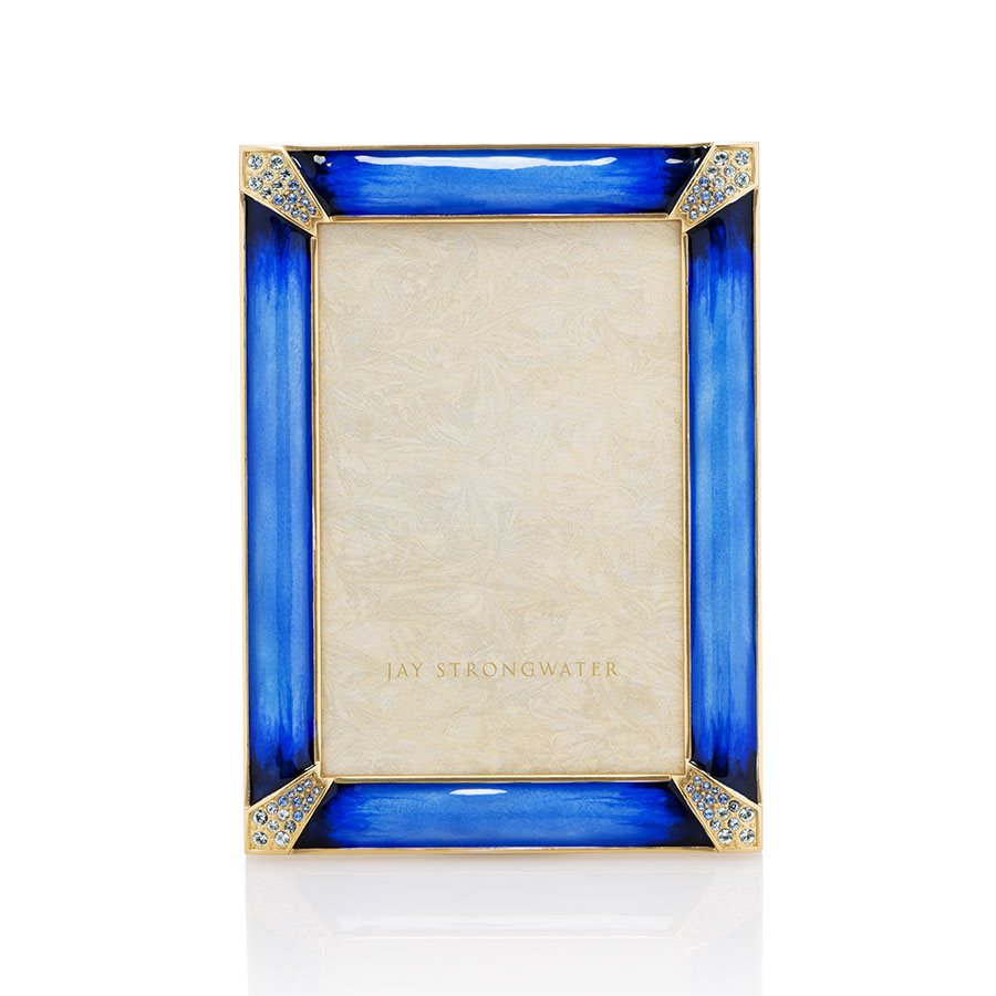 Leonard Pavé Corner 4" x 6" Frame - Delft Garden