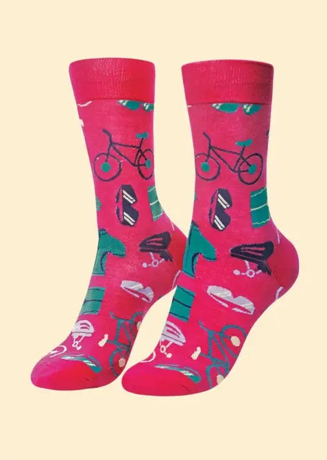 Men's Le Grand Tour Socks - Raspberry