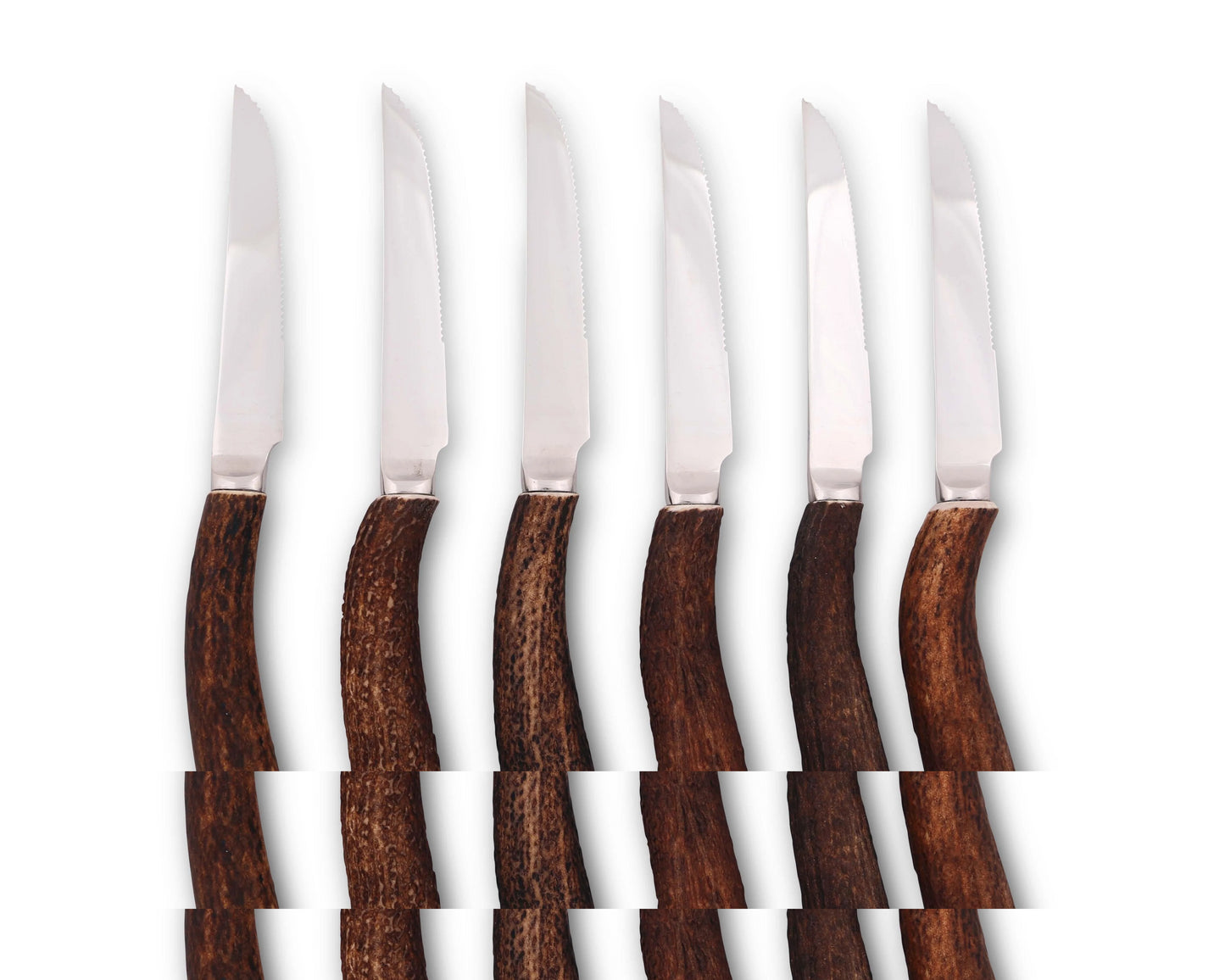 Natural Antler Steak Knife Set
