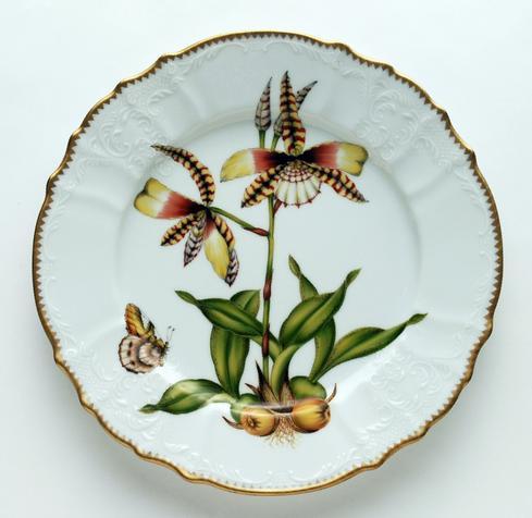Orchids Dinner Plate #4