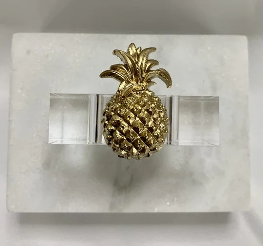 Pineapple Napkin Ring Set of 4 70% OFF