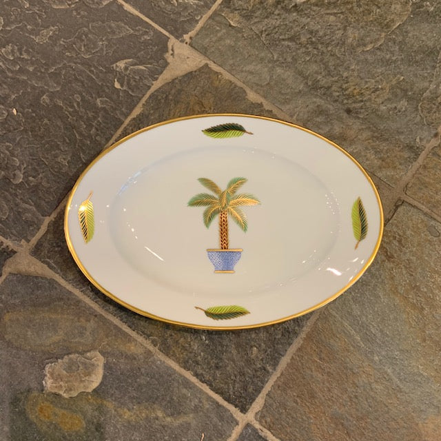 Palm Oval Dish Motif #4