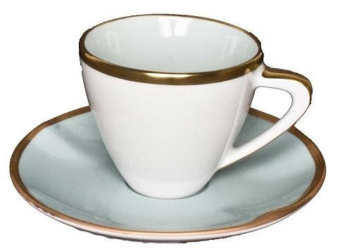 Powder Blue Expresso Cup & Saucer
