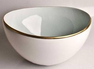 Powder Blue Open Vegetable Bowl