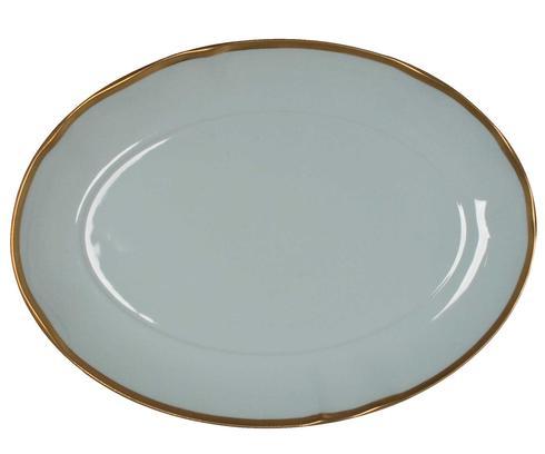 Powder Blue Oval Platter