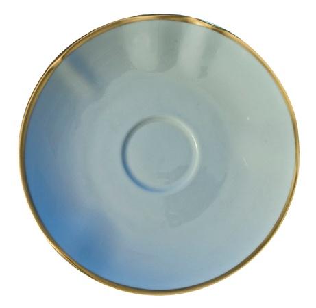 Powder Blue Tea Saucer