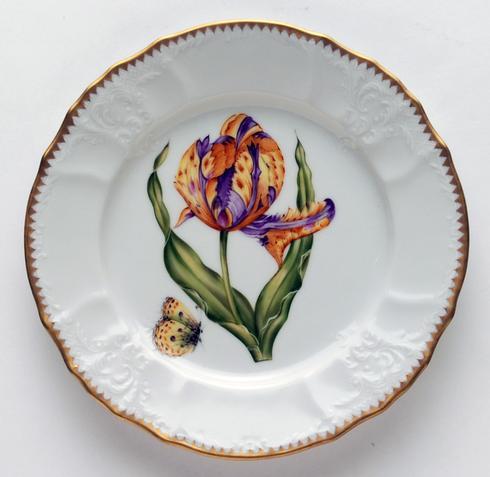 Purple & Yellow Tulip Salad Plate