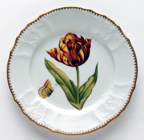 Red, Yellow, & Orange Tulip Salad Plate