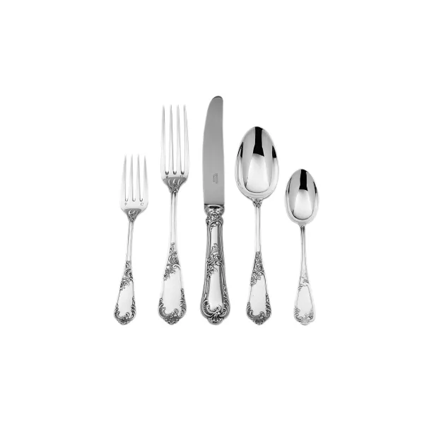 Rocaille Sterling Silver 5 Piece Place Setting