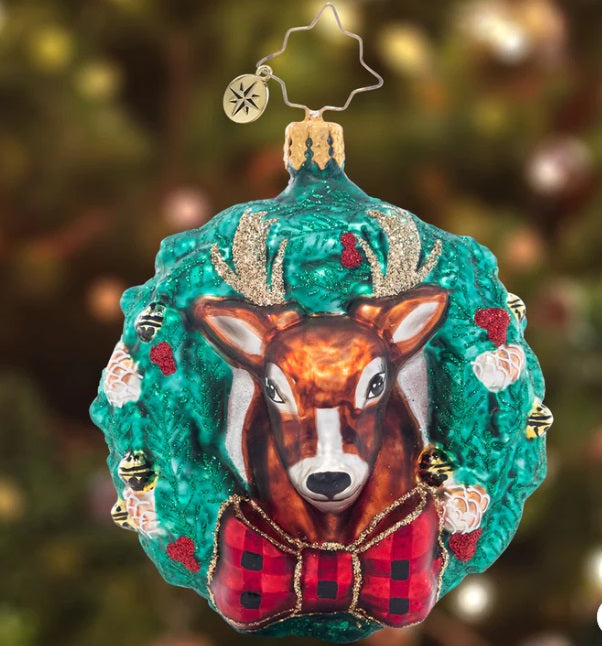 Rustic Reindeer Wreath Gem