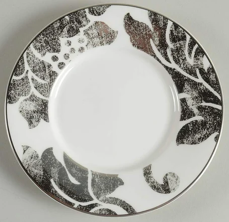 Silver Applique Tea Saucer