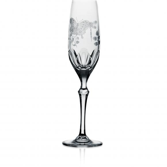 Springtime Clear Champagne Flute