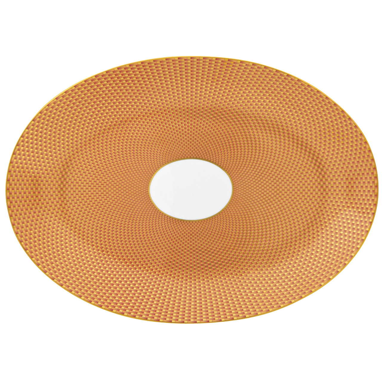 Tresor Orange Medium Oval Dish