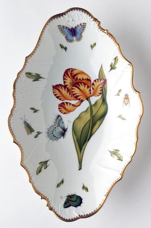 Tulips Oval Open Vegetable Bowl