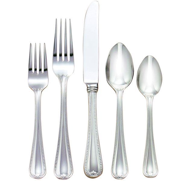 Vintage Jewel Stainless 5 Piece Place Setting