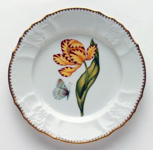 Yellow & Red Tulip Salad Plate