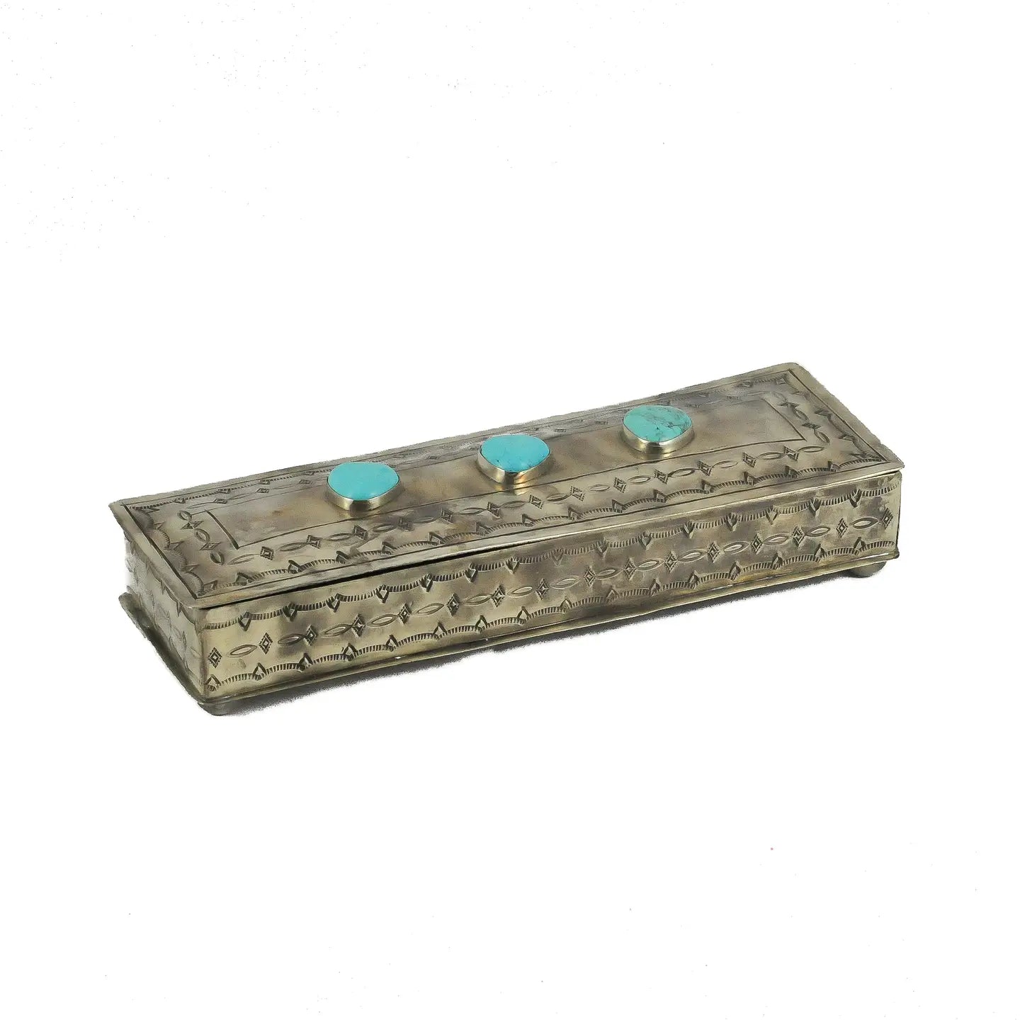 Three Stone Long Stamped Box