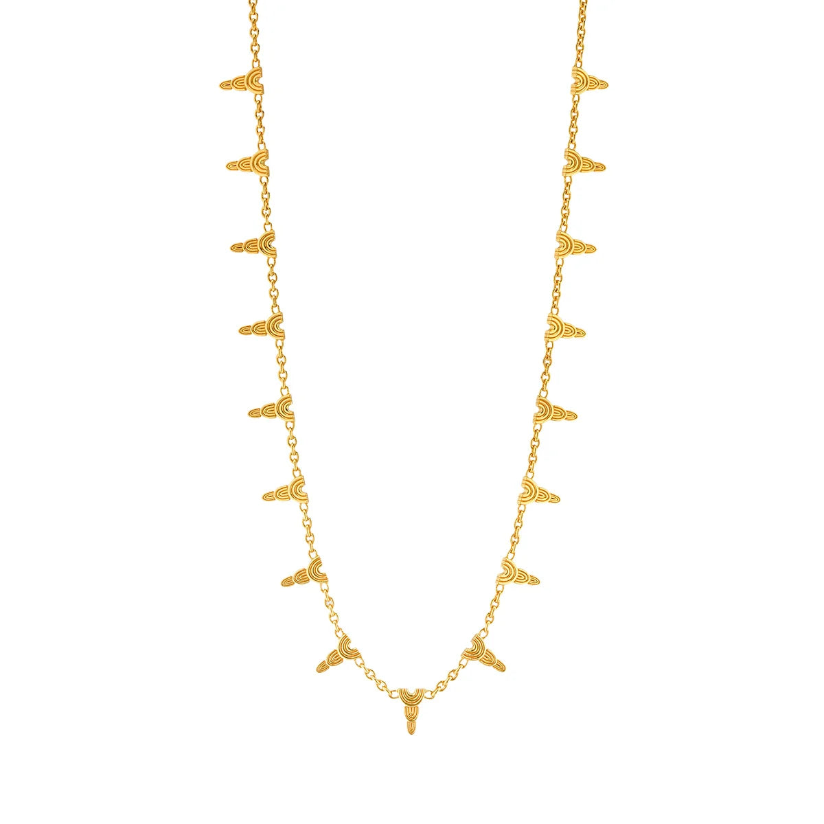 Cleopatra Ra Necklace, 16"+2" - Gold