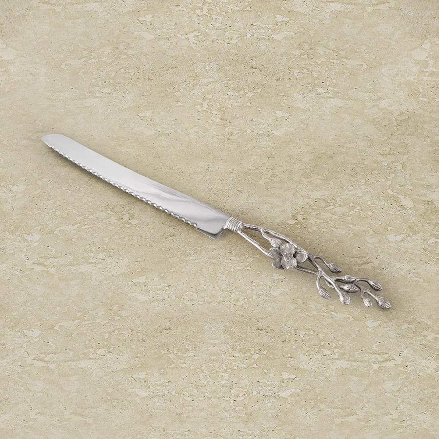 White Orchid Bread Knife