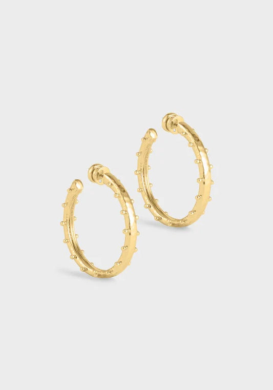 Milos Gold Medium Hoops