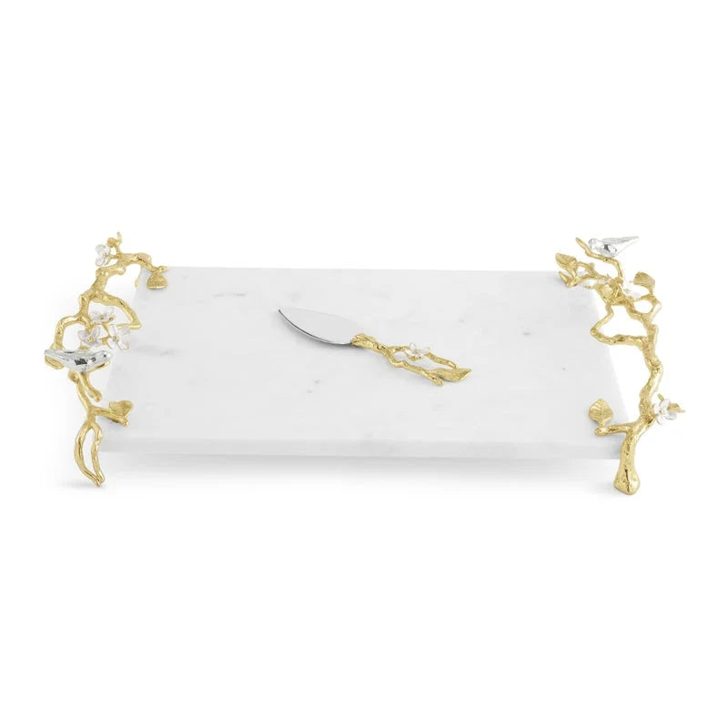 Lovebirds Cheese Board with Knife