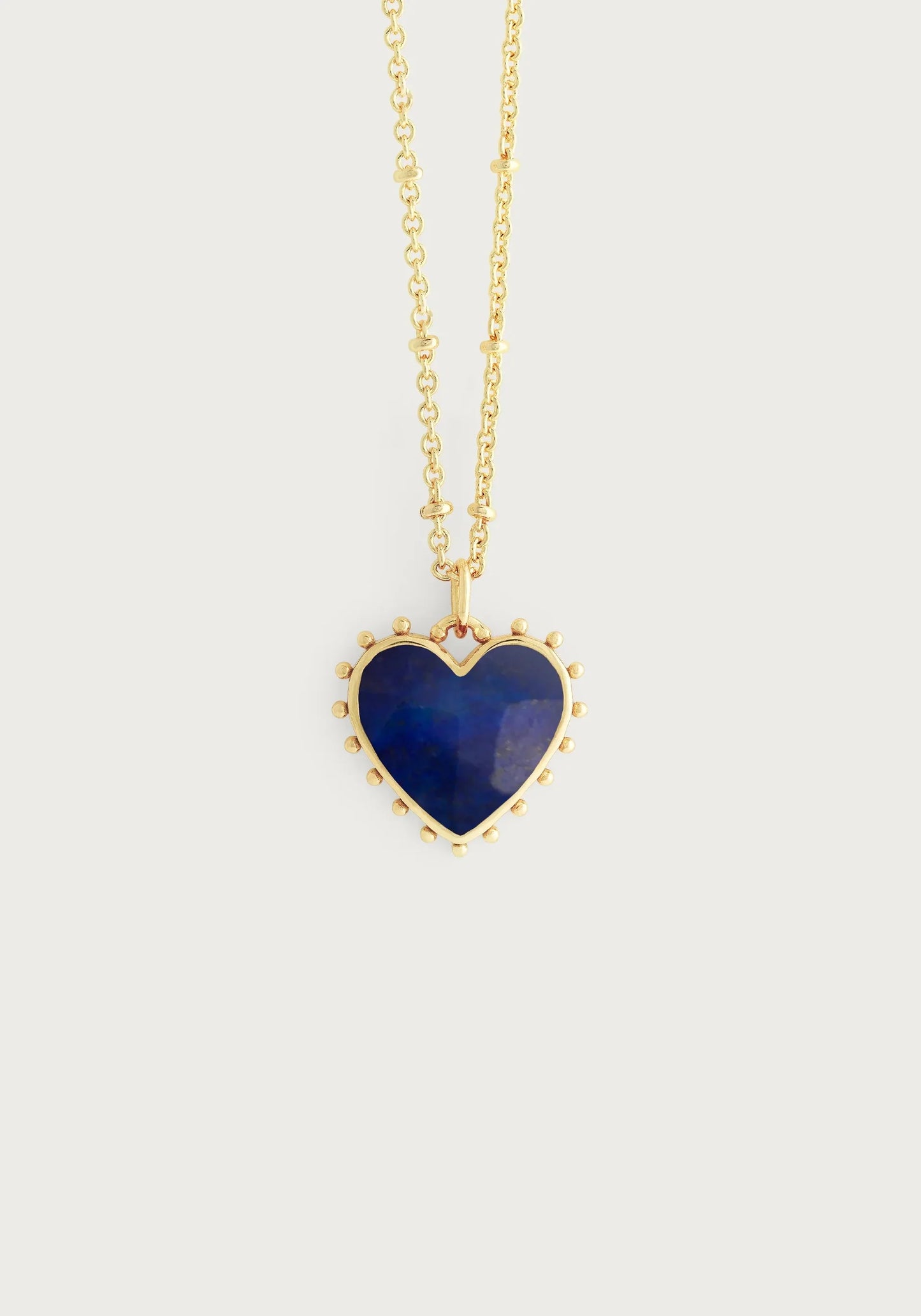 Heart With Stone Pendant Necklace