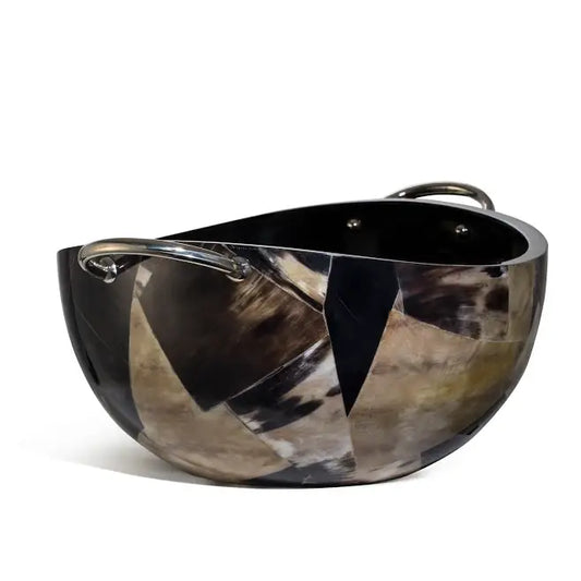 Horn Veneer Serving Bowl